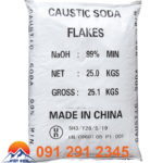 Xút Vảy – Sodium hydroxide 99% NaOH, Trung Quốc, 25kg/bao